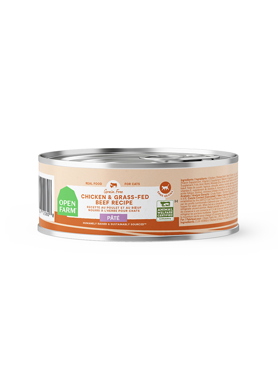 Chicken & Grass-Fed Beef Pâté for Cats High Quality