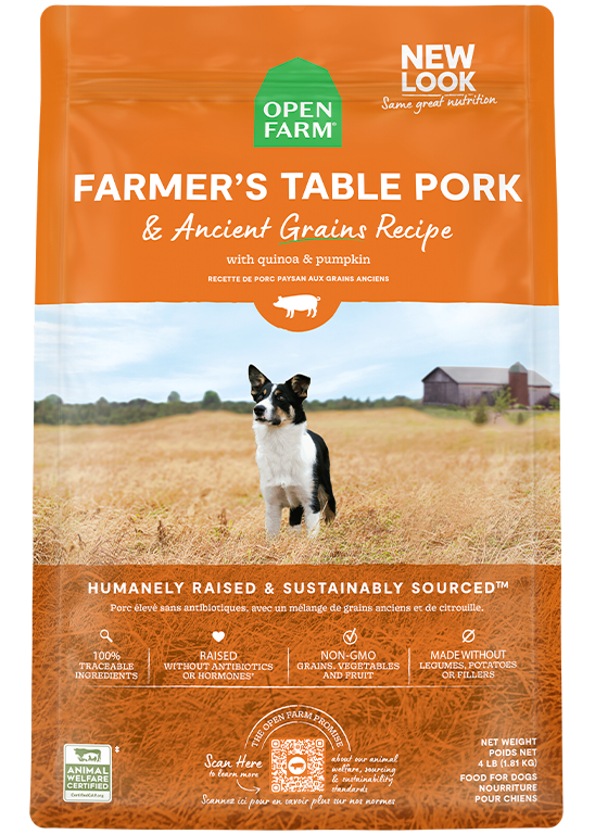 Farmer's Table Pork & Ancient Grains Dry Dog Food Best Seller