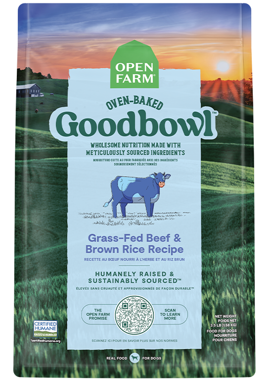 Goodbowl™ Grass-Fed Beef & Brown Rice Recipe for Dogs Free shipping