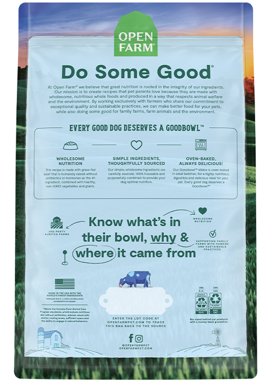 Goodbowl™ Grass-Fed Beef & Brown Rice Recipe for Dogs Free shipping