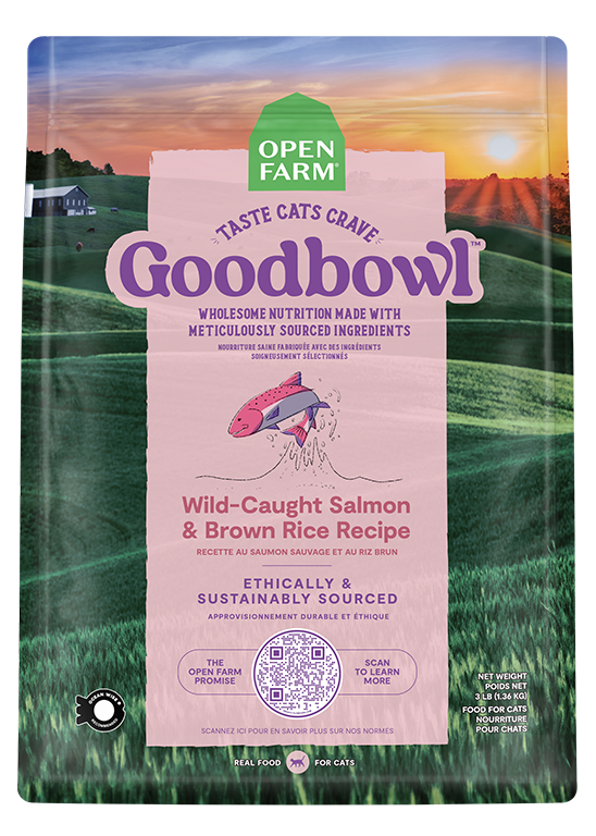 Goodbowl™ Wild-Caught Salmon & Brown Rice Recipe for Cats Best Buy