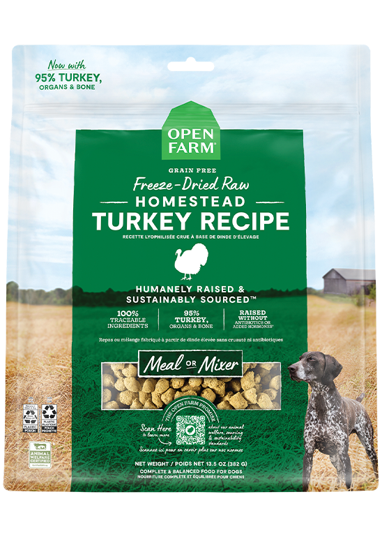 Homestead Turkey Freeze Dried Raw Dog Food High Quality