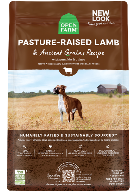 Pasture-Raised Lamb & Ancient Grains Dry Dog Food New Arrival