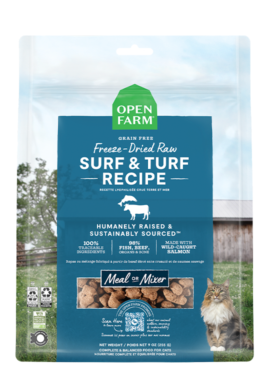 Surf & Turf Freeze Dried Raw Cat Food Best Seller