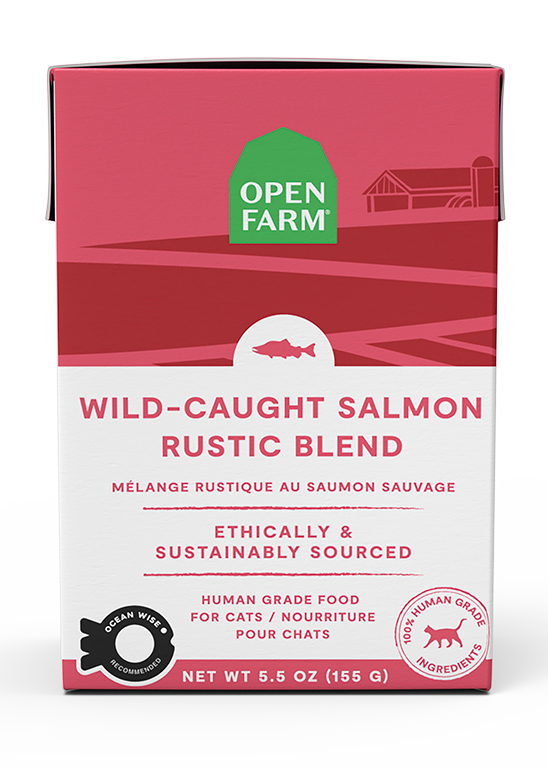 Wild-Caught Salmon Rustic Blend Wet Cat Food Free shipping